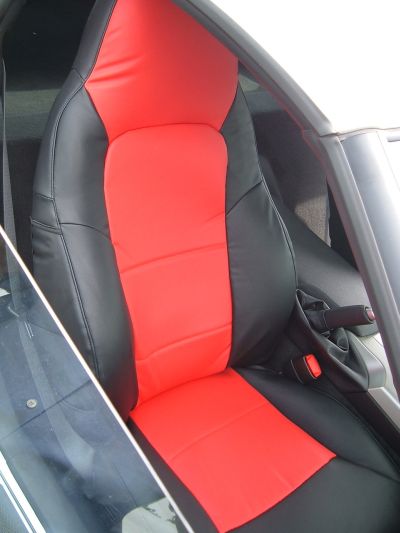 C6 Corvette Coverking Custom Seat Covers Leatherette Pair